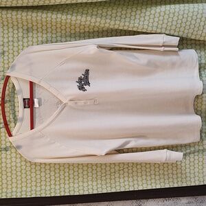 Women's Harley Davidson V- neck long sleeve lightweight thermal